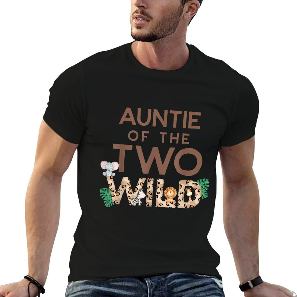 Auntie of The Two Wild Animal Safari 2nd Birthday Theme  Odor-resistant T-Shirt