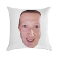 Cursed Zucc Soft Decorative Cover Throw Pillow