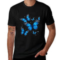 Blue Butterfly Art Garden Beautiful Butterflies  Summer-ready Fabric T-Shirt
