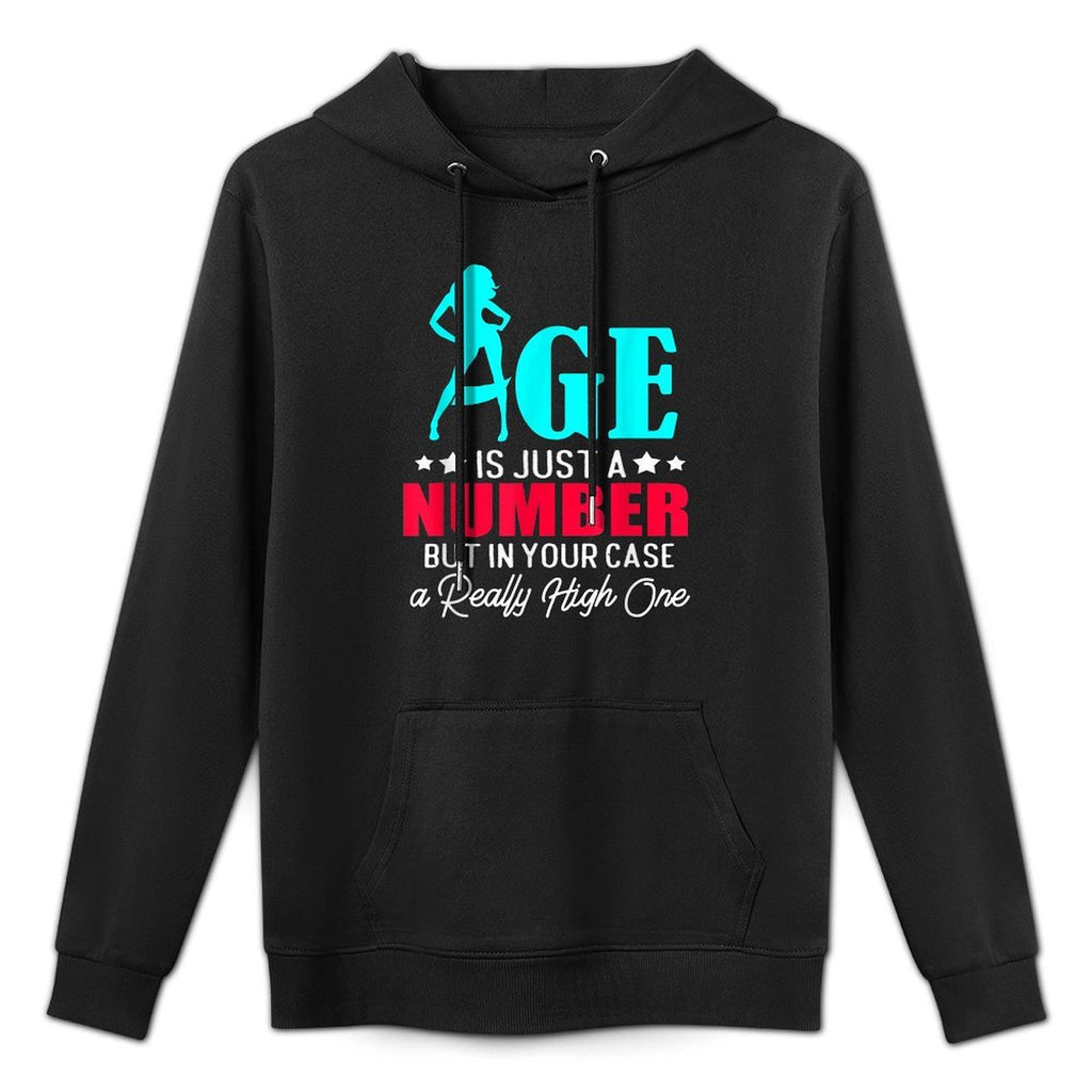 Age Is Just A Number 30th Birthday Kangaroo Pocket Hoodie