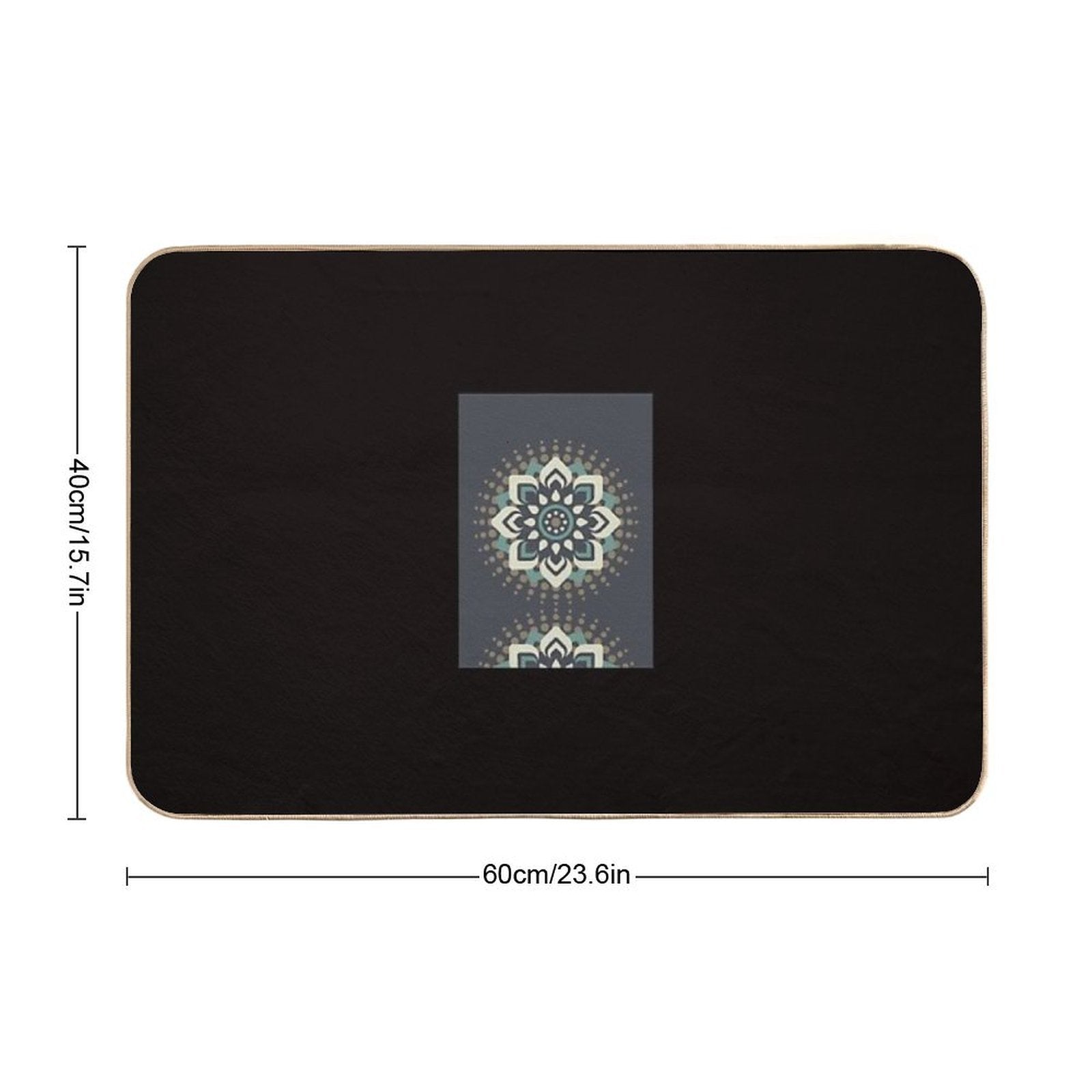 Mandala  Dirt-Trapping Bath Mat