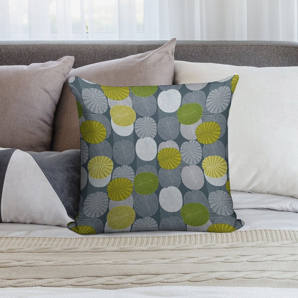 Dickinsonia Lime Soft Skin-Friendly Throw Pillow