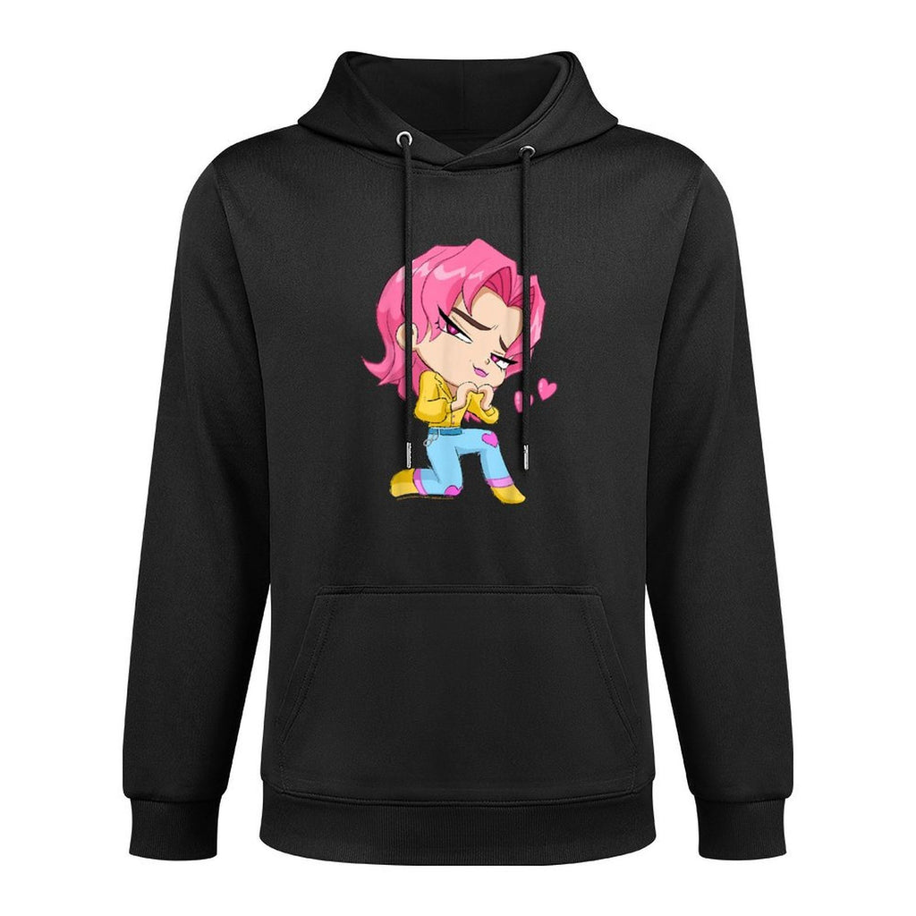 Kpop Demon Hunters Chibi Romance from The Saja Boys Customizable Surface Hoodie