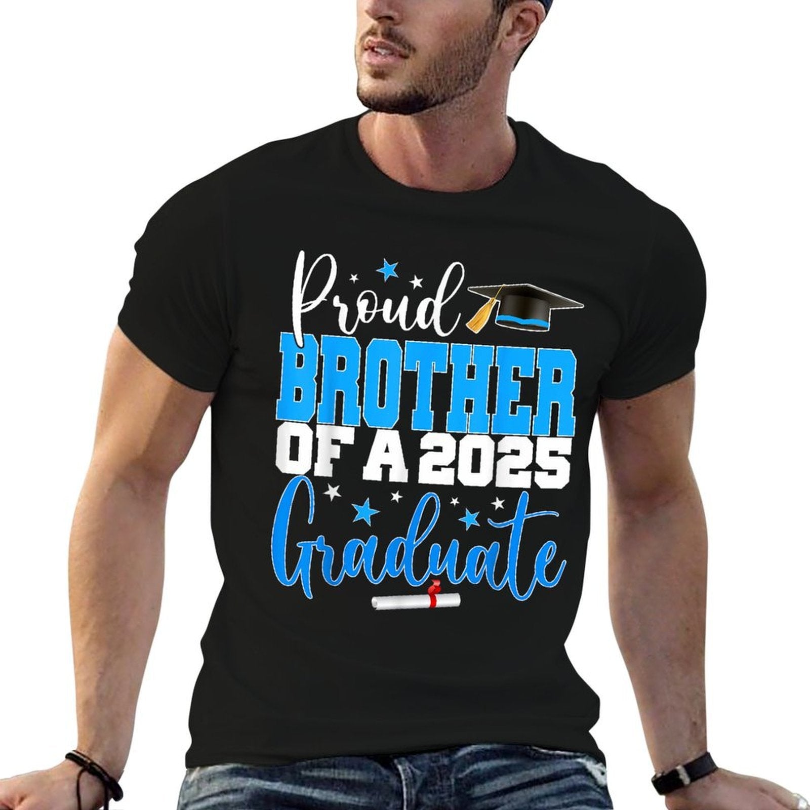 Senior 2025 Proud Brother Of A Class Of 2025 Graduate  Versatile T-Shirt