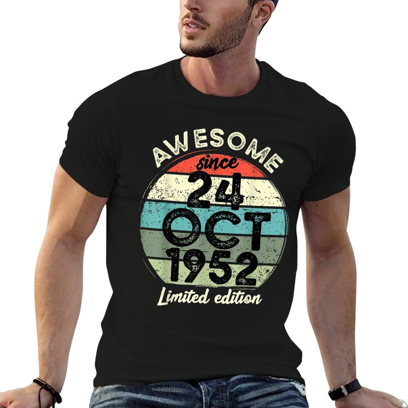 70 Year Old Birthday 24 October 1952 70th Birthday  Quick-drying T-Shirt
