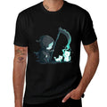 Cute Grim Reaper Skeleton With Cat Ghost Kawaii Pastel Goth  Eco-friendly Material T-Shirt