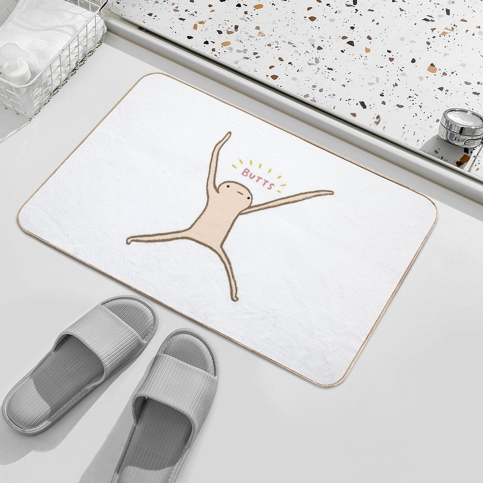 Honest Blob - Butts  Long-Lasting Bath Mat