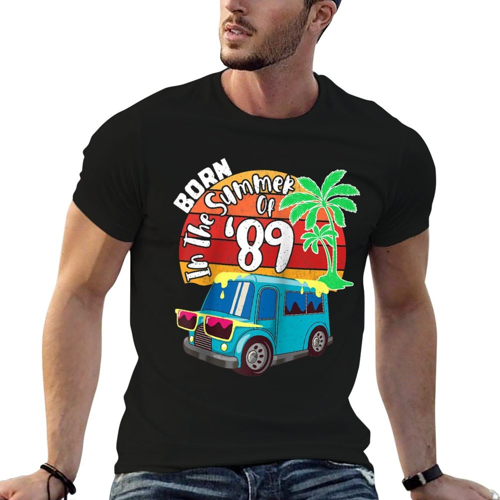 Born In The Summer Of '89 Great 50th Birthday Gift Raglan Baseball  Lightweight T-Shirt