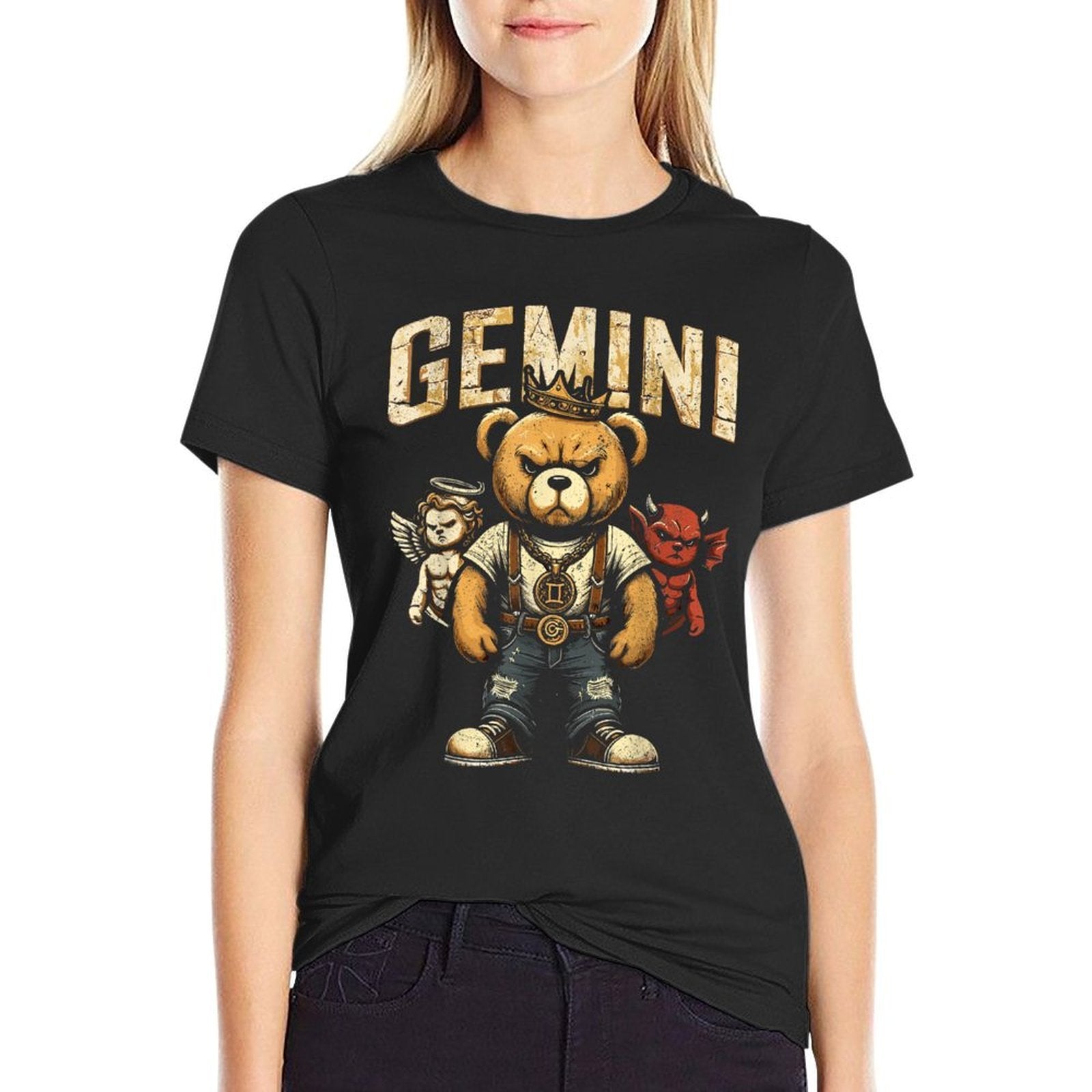 Gemini King Birthday Teddy Bear May Bornns, Boys, Men's  Wrinkle-resistant T-Shirt