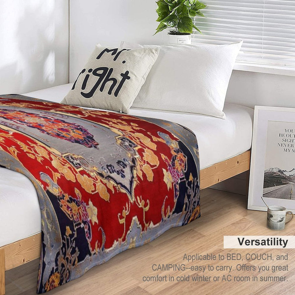 Oriental Emperor Chinese Royal Carpet Durable Throw Blanket