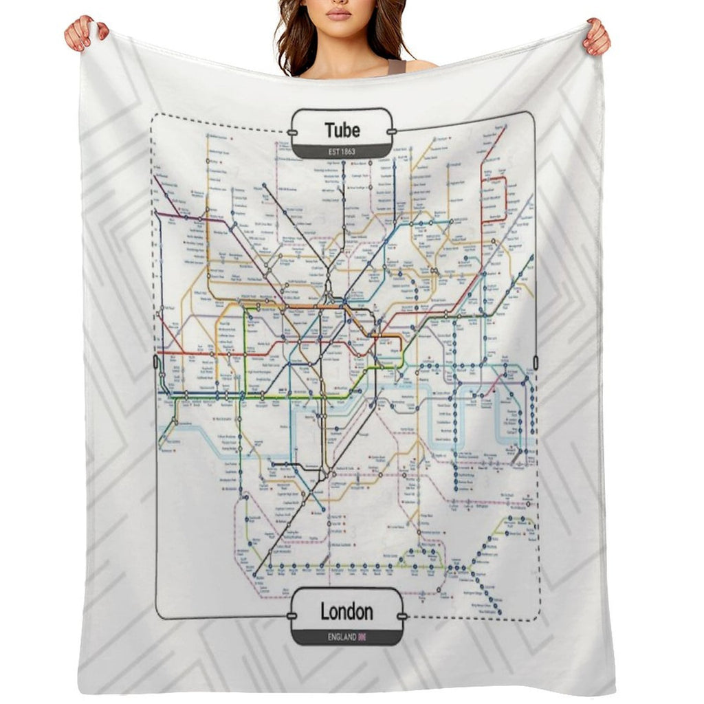 Subway - London Eco-conscious Throw Blanket