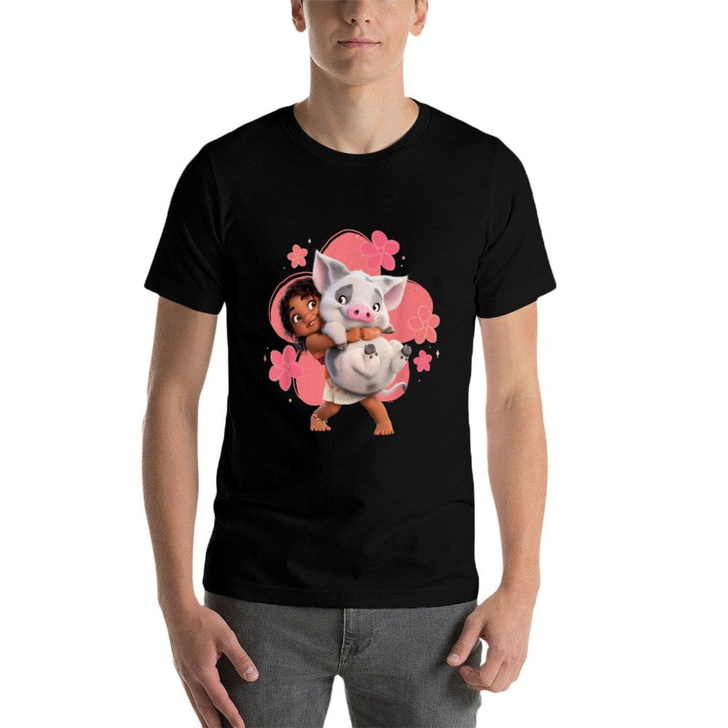Disney Moana 2 Little Sister Simea And Pua Island Friends  Summer-ready Fabric T-Shirt