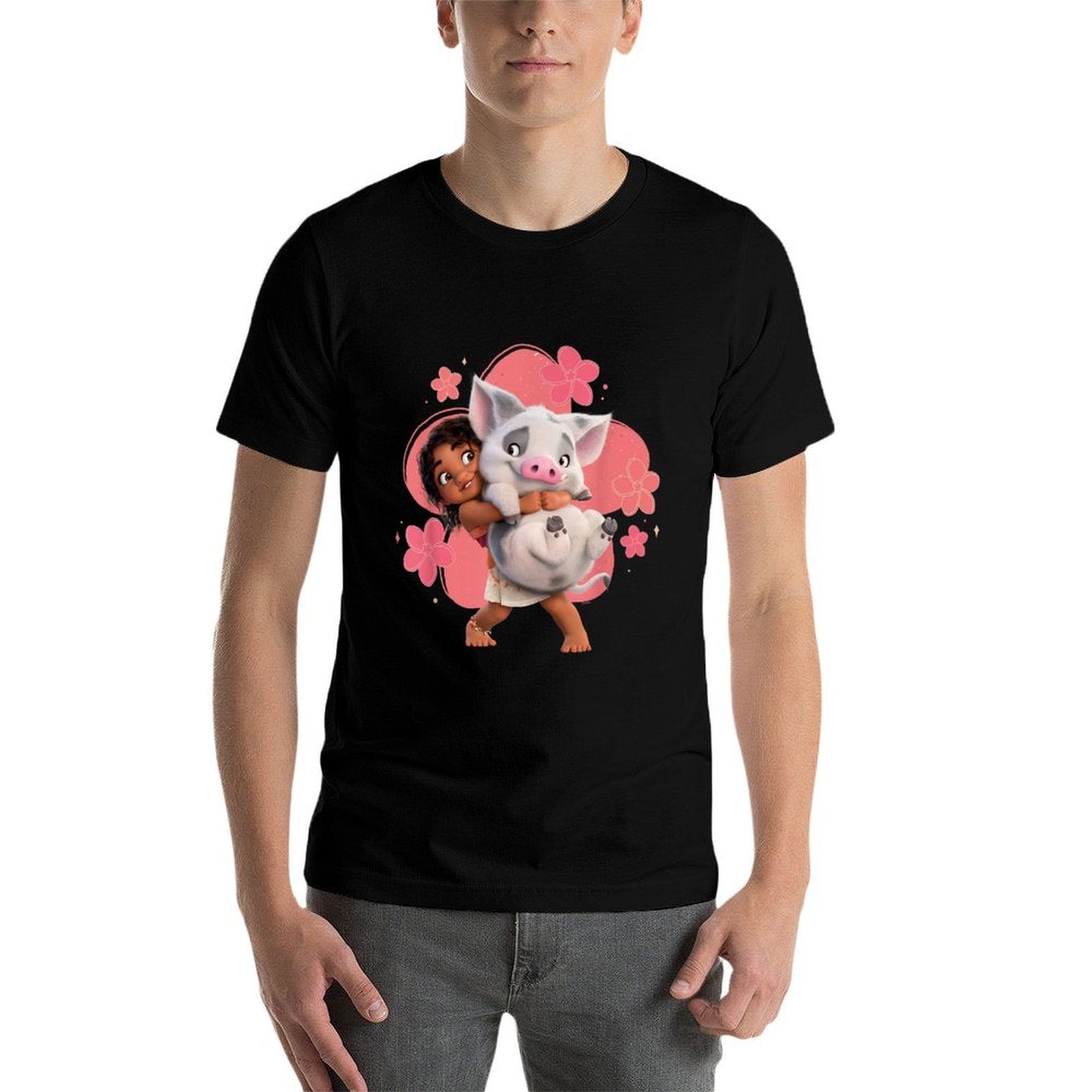 Disney Moana 2 Little Sister Simea And Pua Island Friends  Summer-ready Fabric T-Shirt