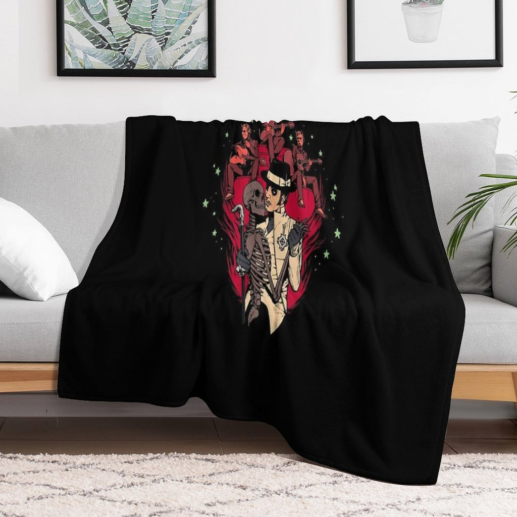 Ghóst – Skeleton Bandstand Travel-friendly Throw Blanket