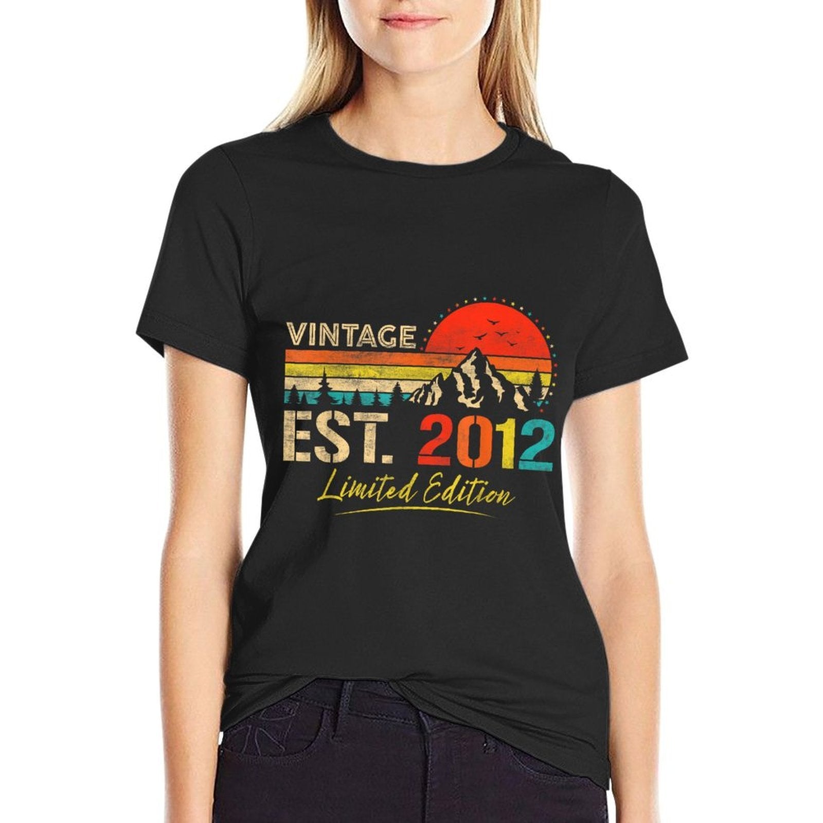 Vintage Est 2012 Limited Edition 13th Birthday 13 Years Old Comfortable T-Shirt