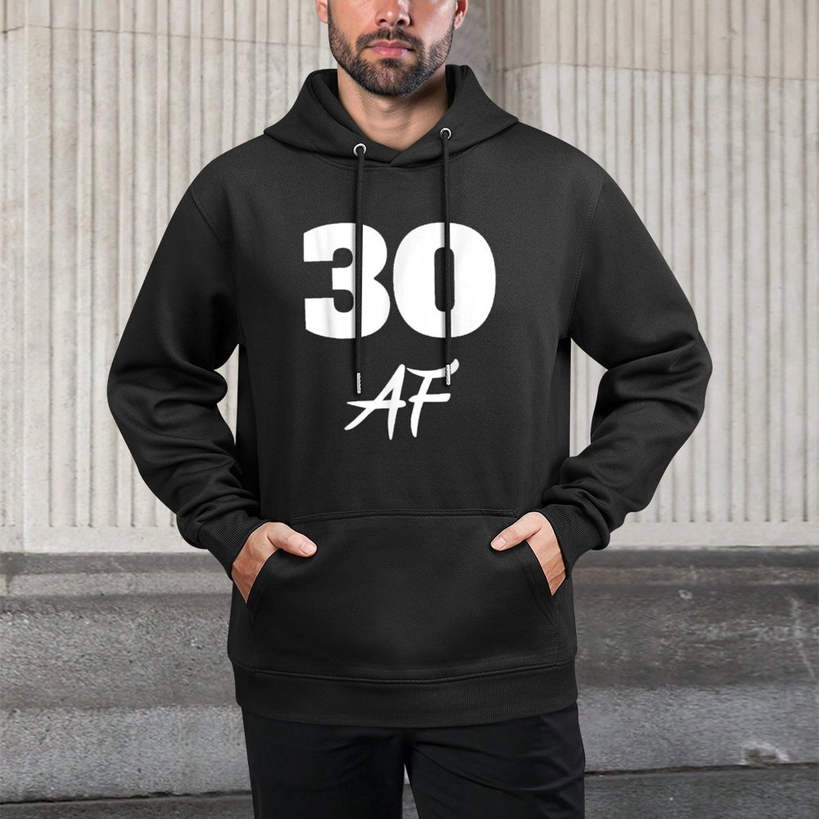 30 AF, 30th Birthday T Shirt Adjustable Hood Hoodie