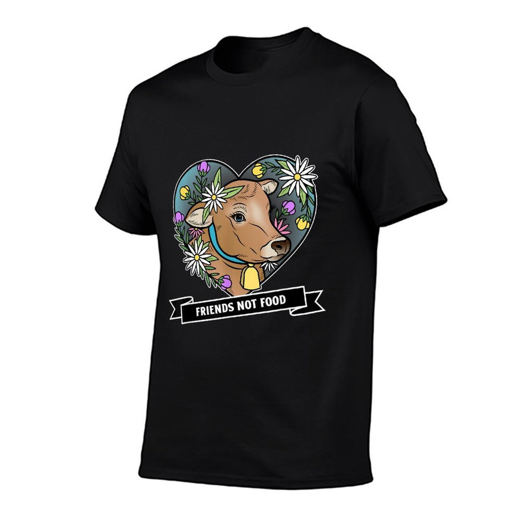 Friends Not Food - Vegetarian Vegan Cute Animal Graphic  Relaxed-fit T-Shirt