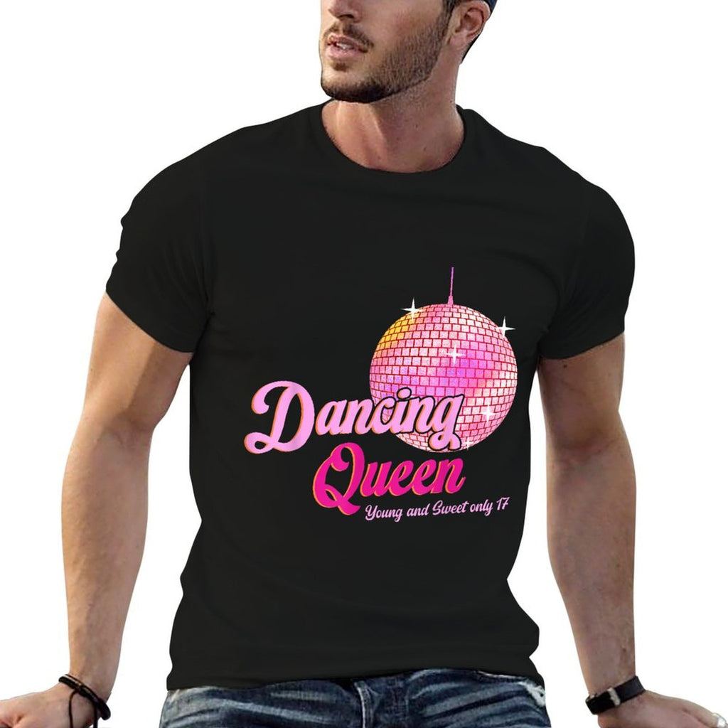 Dancing Queen 17 Birthday Vintage Dancing Disco  Odor-resistant T-Shirt