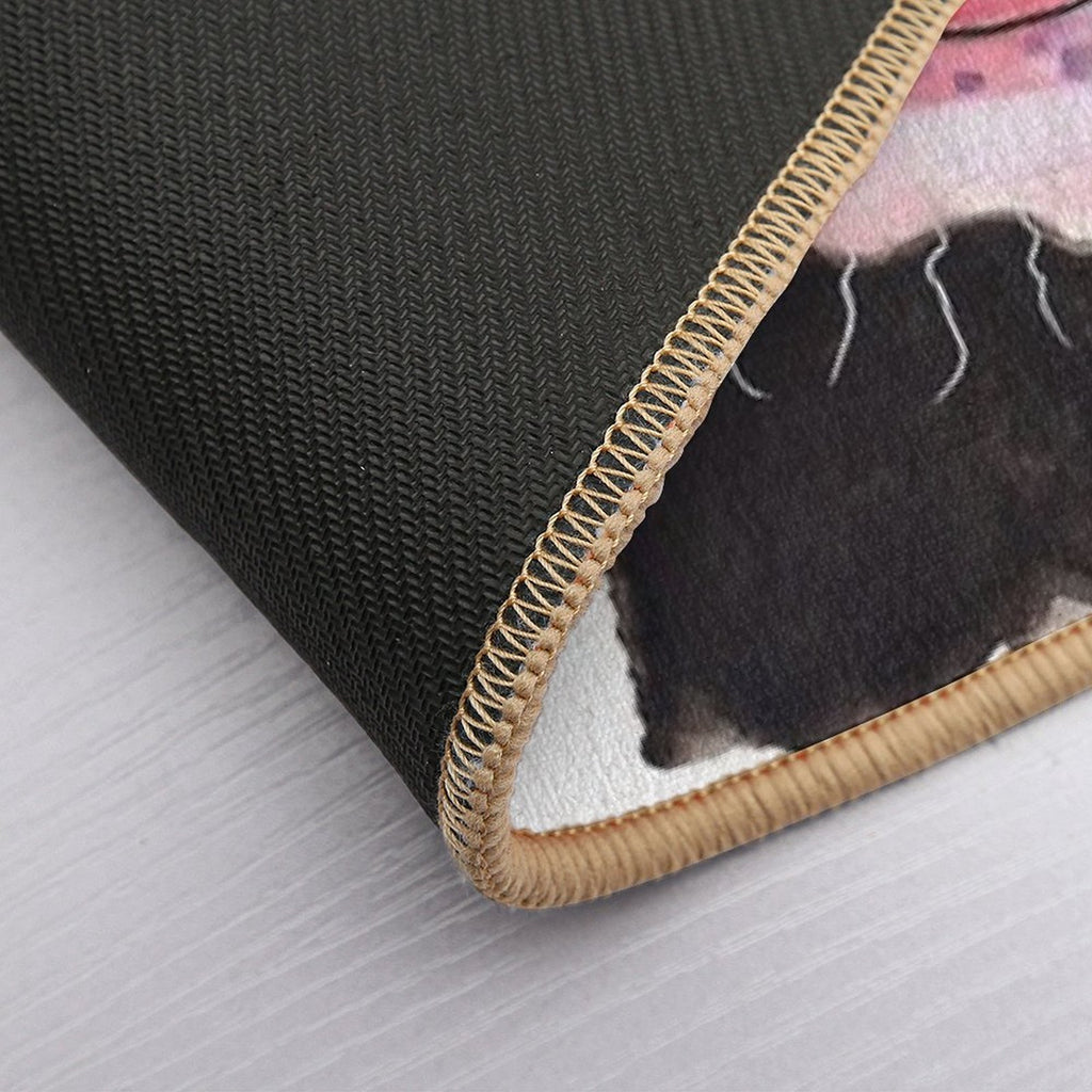CoW PRiNT, ANiMaL PRiNT ' ARTHuR ' BY SHiRLeY MacARTHuR  Fade-Resistant Bath Mat