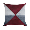 Maroon And Grey Soft Warmth Comfort Throw Pillow