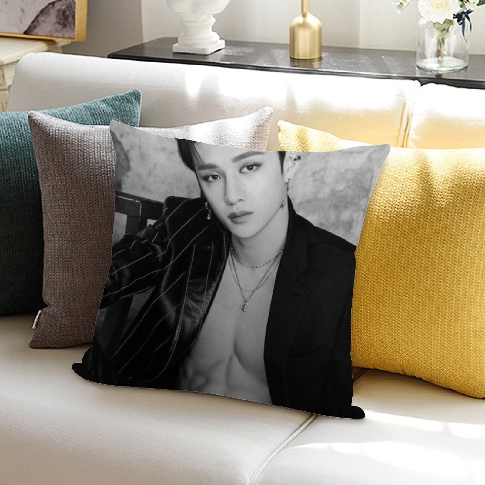 Bang Chan Soft Anti-Pilling Throw Pillow