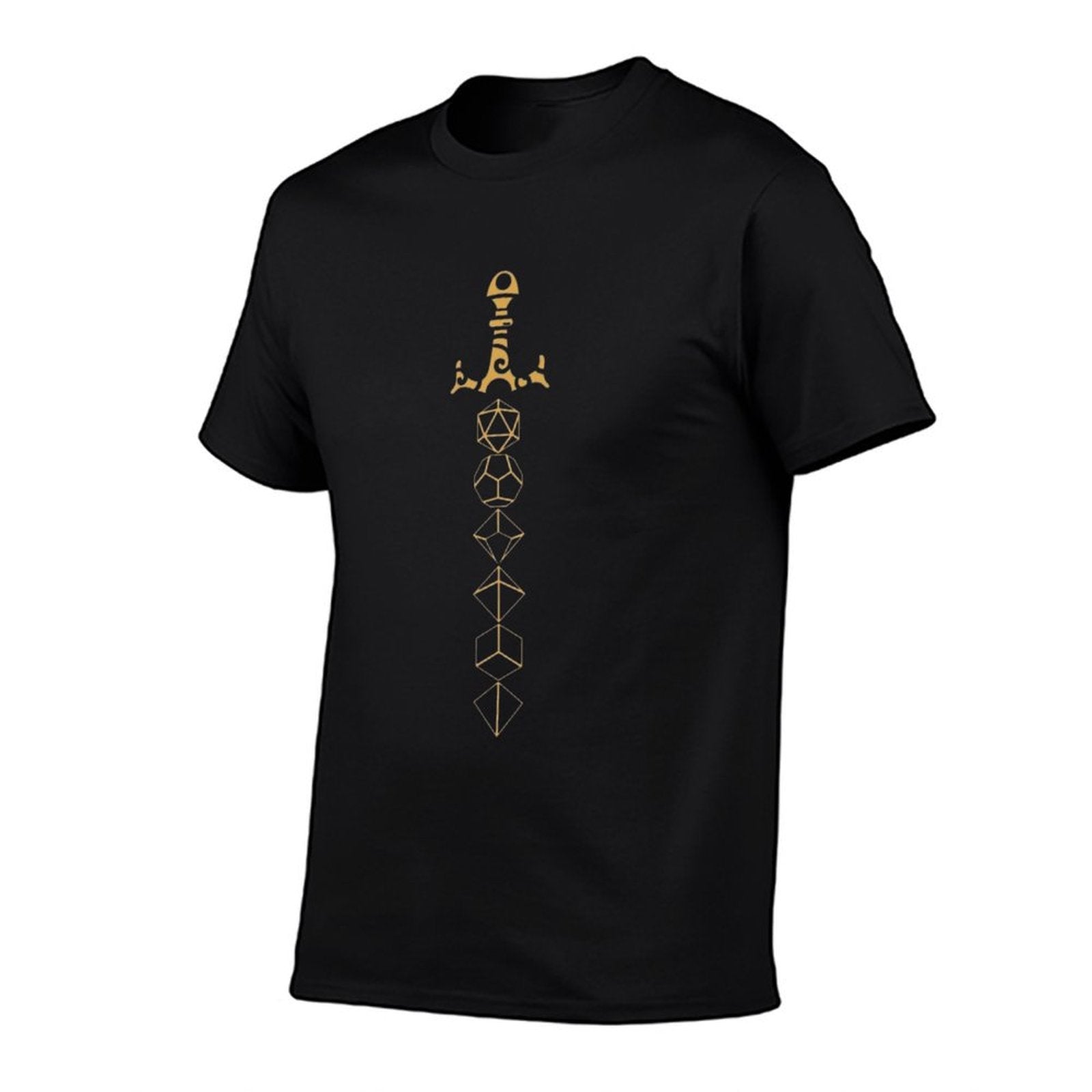 Dice Set Sword Tabletop RPG Gaming  Summer-ready Fabric T-Shirt