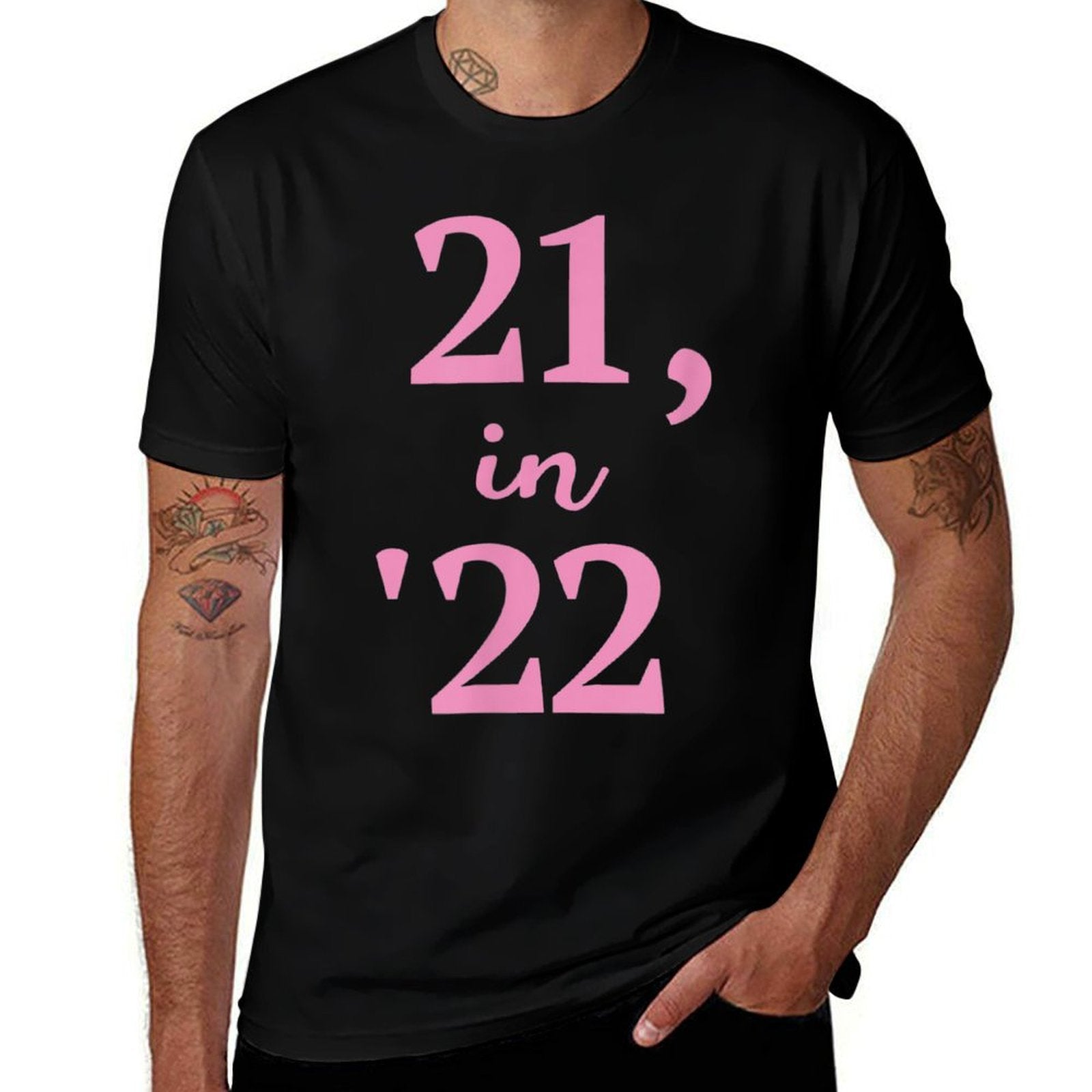 21 in 22, 21st Birthday  Trendy Pattern T-Shirt