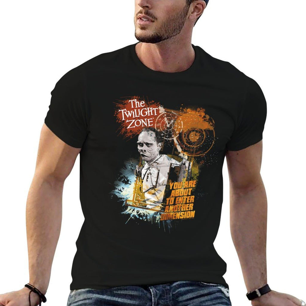 Twilight Zone Enter At Own Risk  Rolled Sleeves T-Shirt