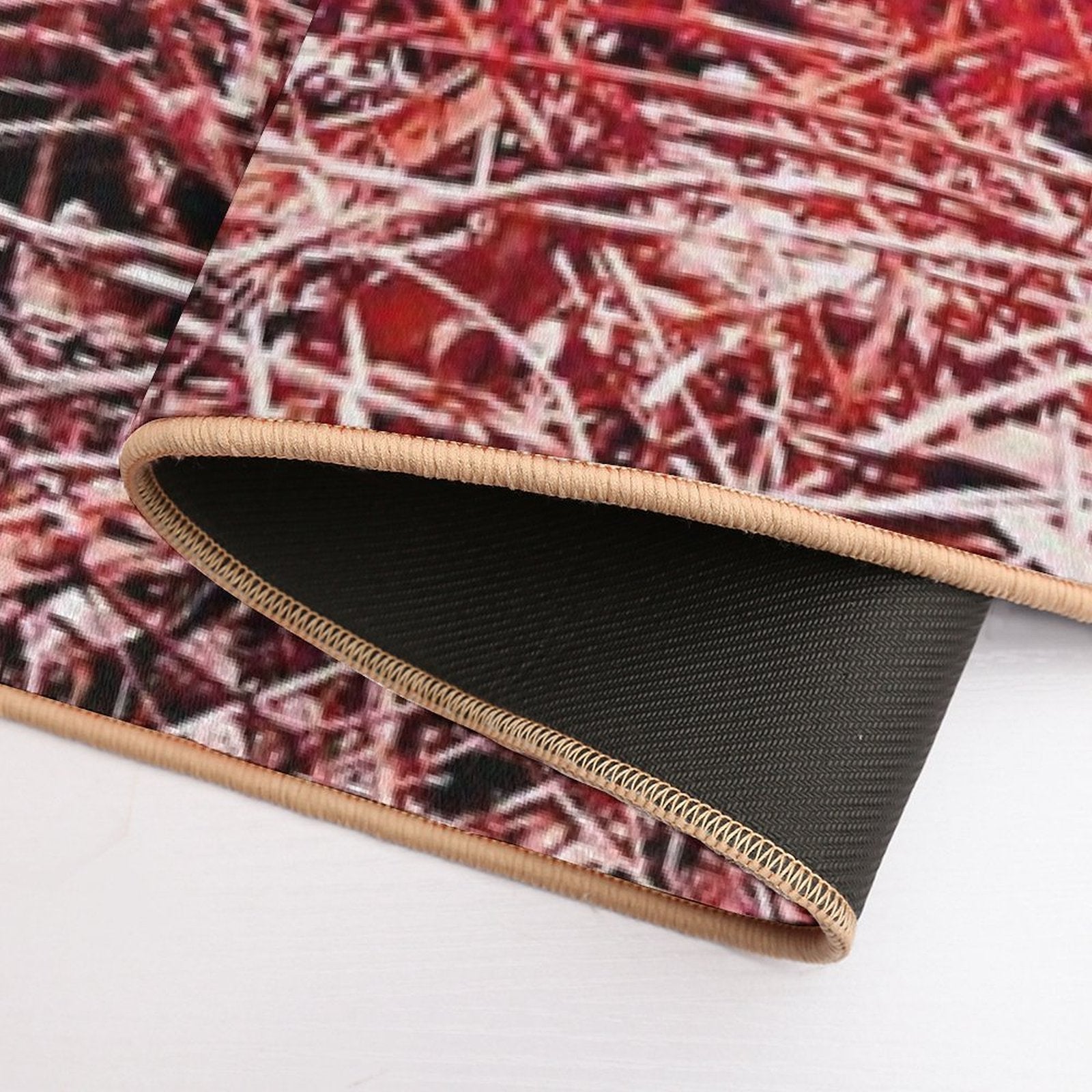 Red Nature  Rapid-Drying Bath Mat