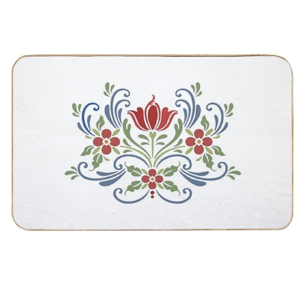 Scandinavian Flowers  Pet-Safe Bath Mat
