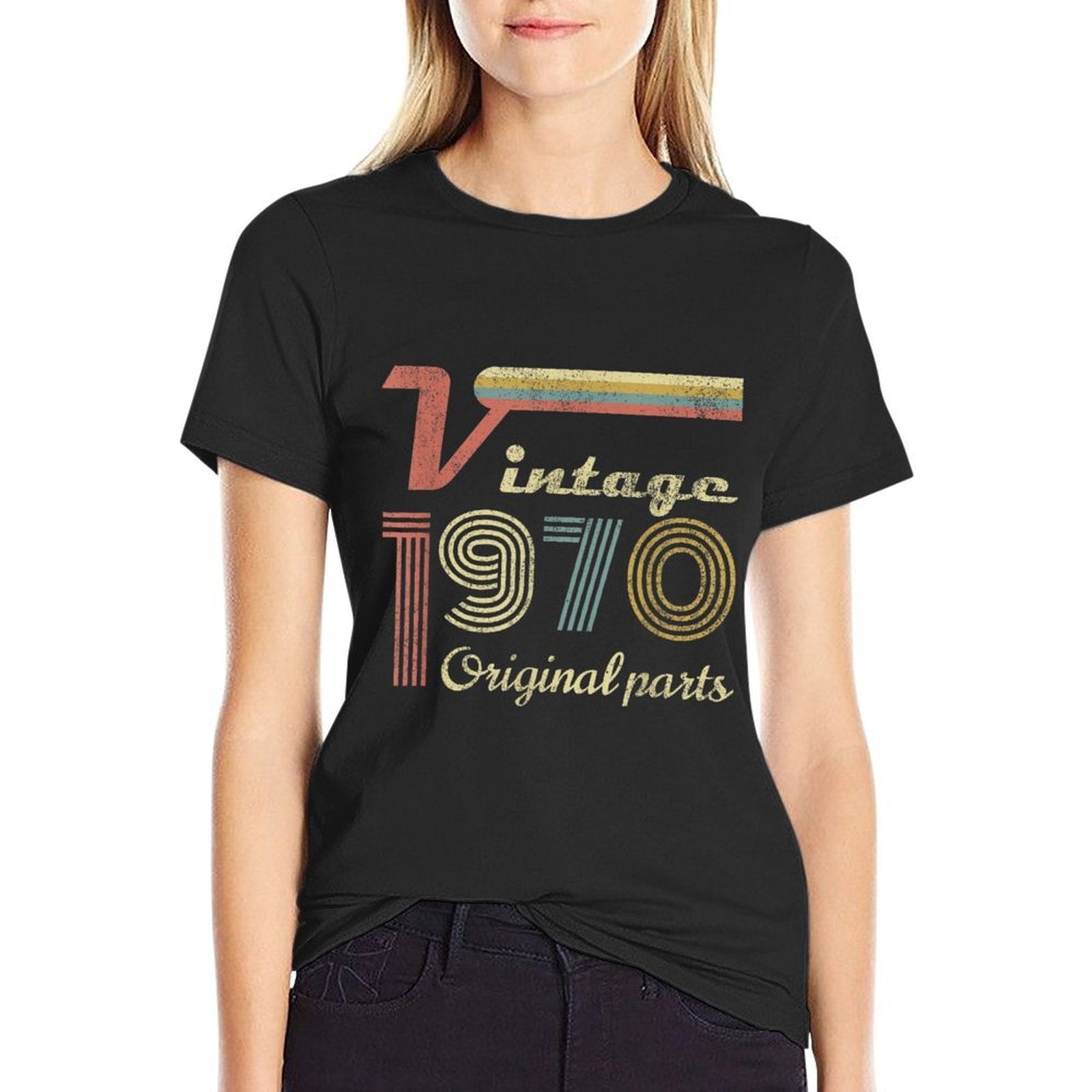 Made in 1970 , Vintage 50 Years Old , 50th Birthday  Stretchy T-Shirt