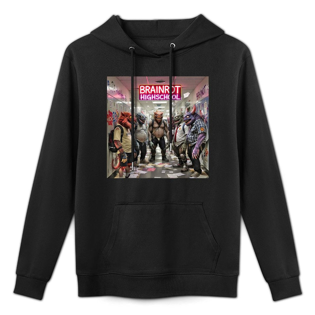 Funny Italian Brainrot Trendy Viral AI Animal Internet Meme Durable Construction Hoodie