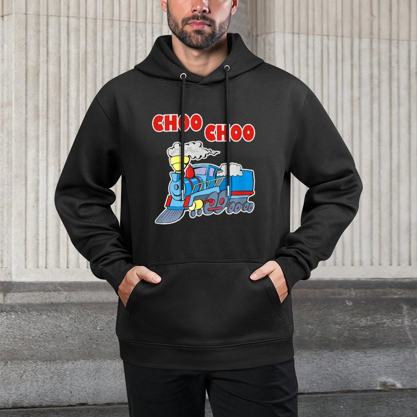 Train Choo Choo for Kids And Adults Unisex Design Hoodie