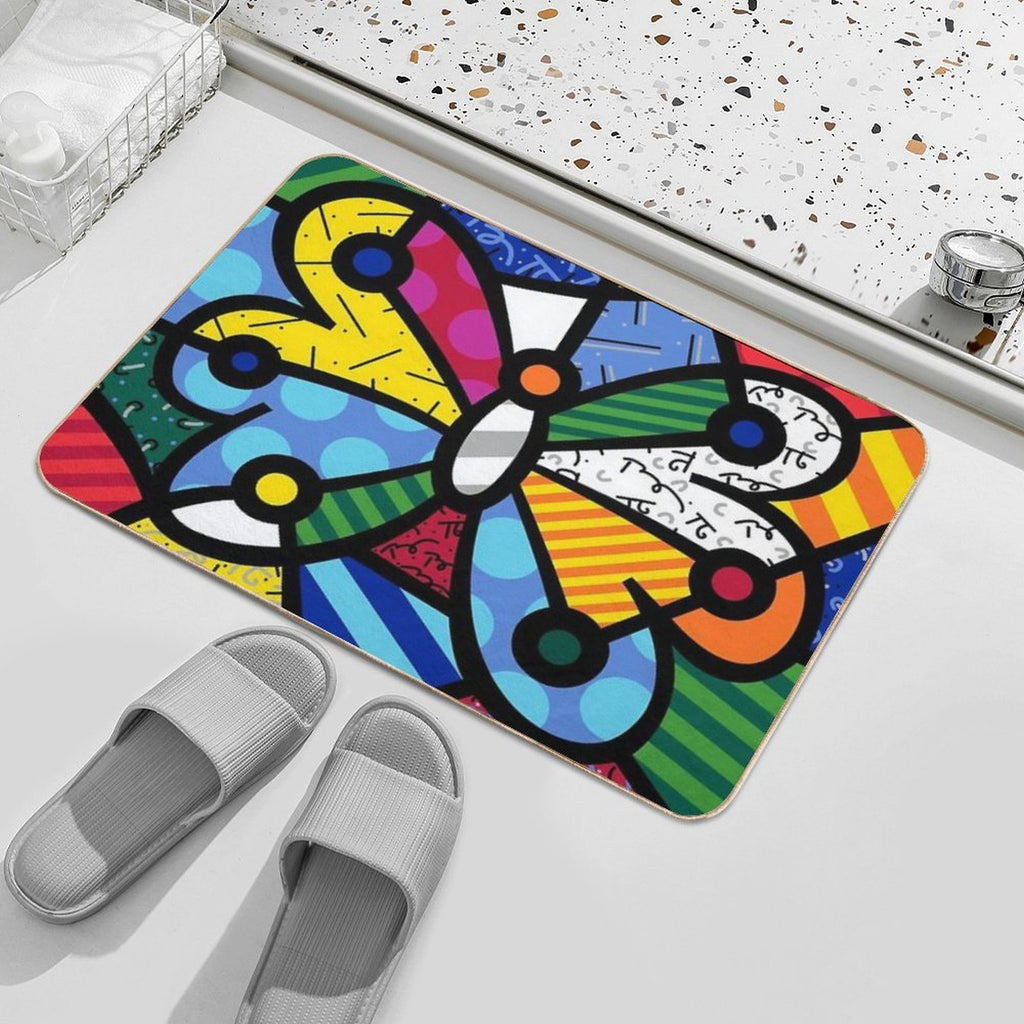 Romero Britto  Odorless Bath Mat