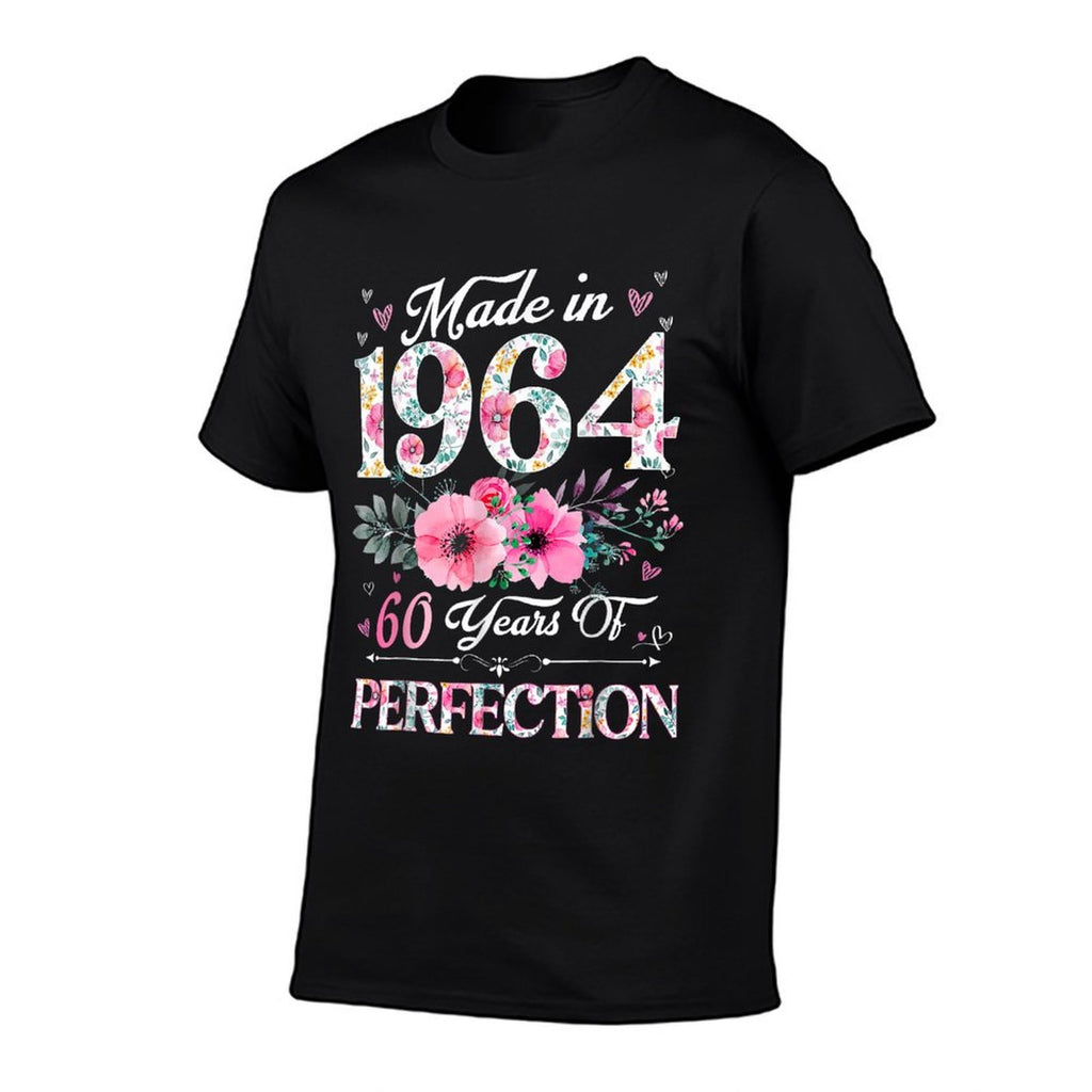 Made In 1964 Floral 60 Years Old 60th Birthday For Women  Classic T-Shirt