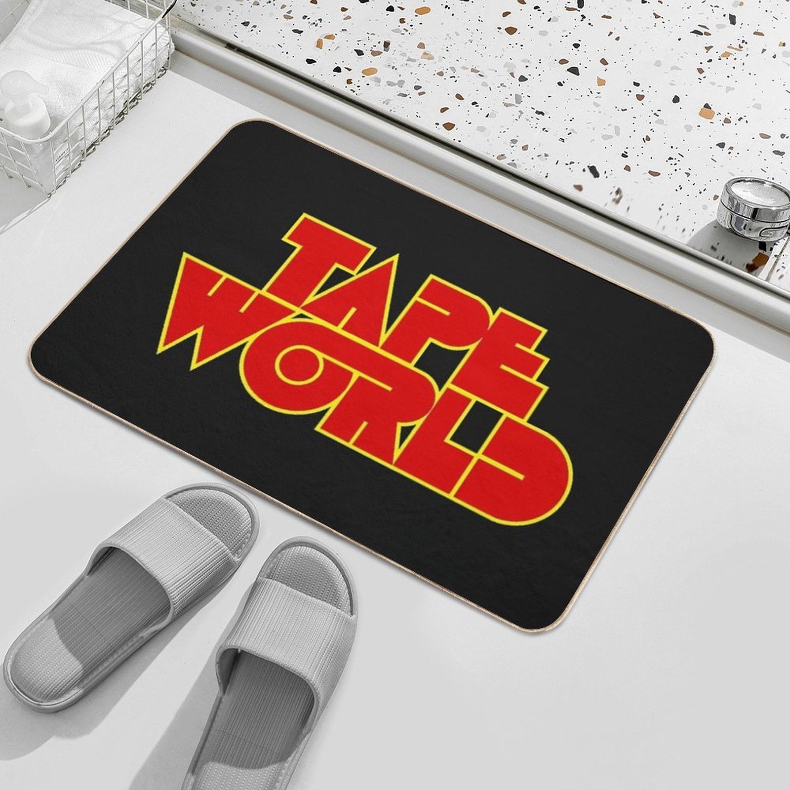 Vintage Tape World  Rapid-Drying Bath Mat