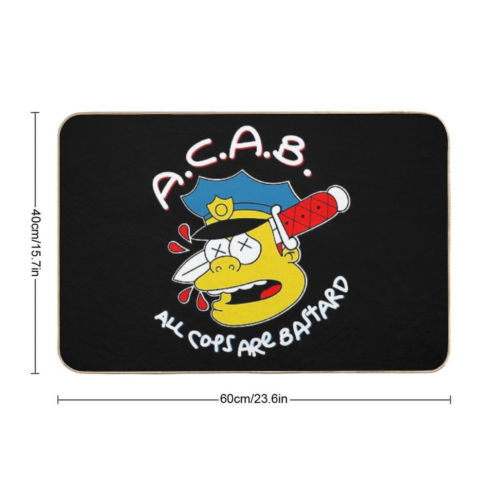 All Cops Are Bastards  Anti-Trip Bath Mat