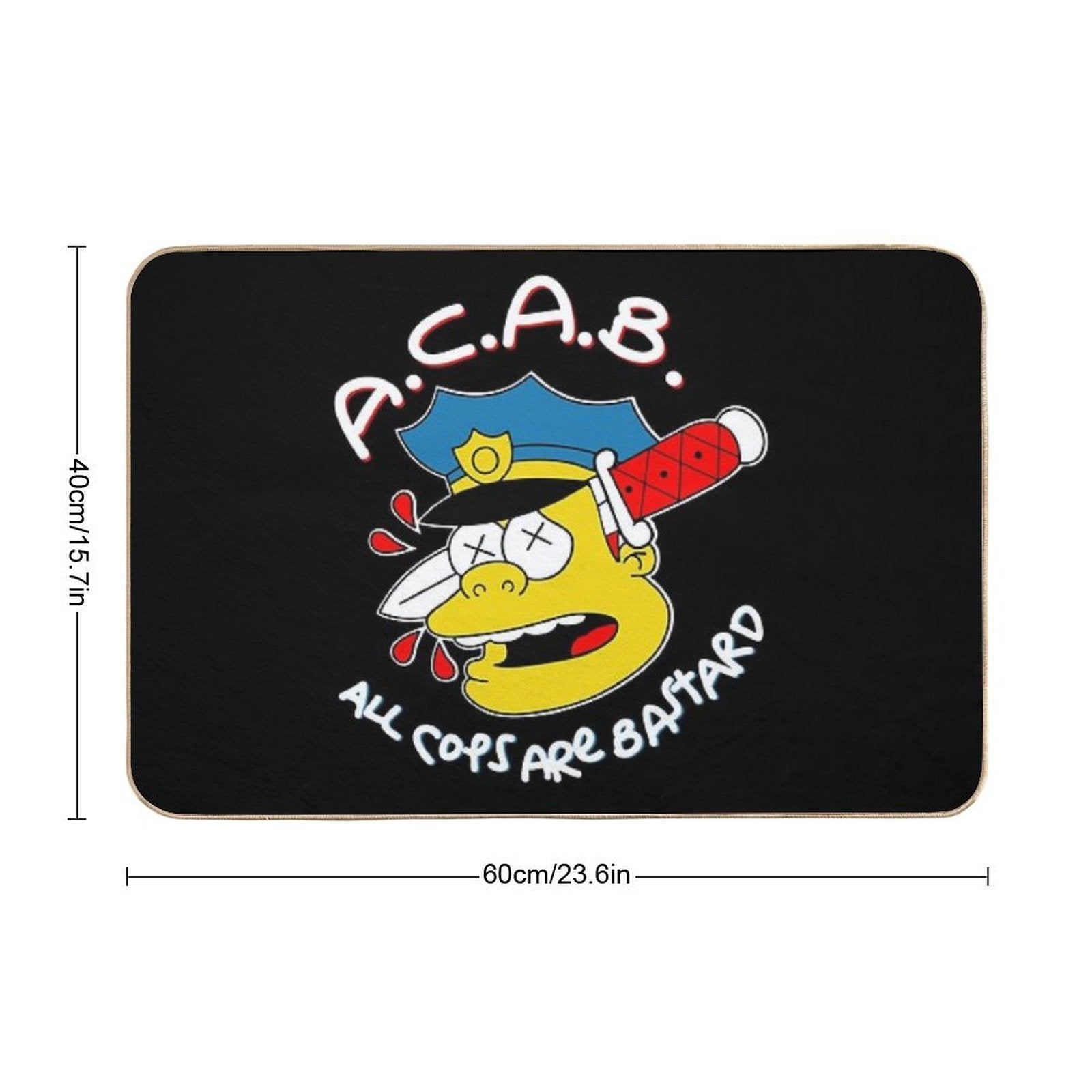 All Cops Are Bastards  Anti-Trip Bath Mat