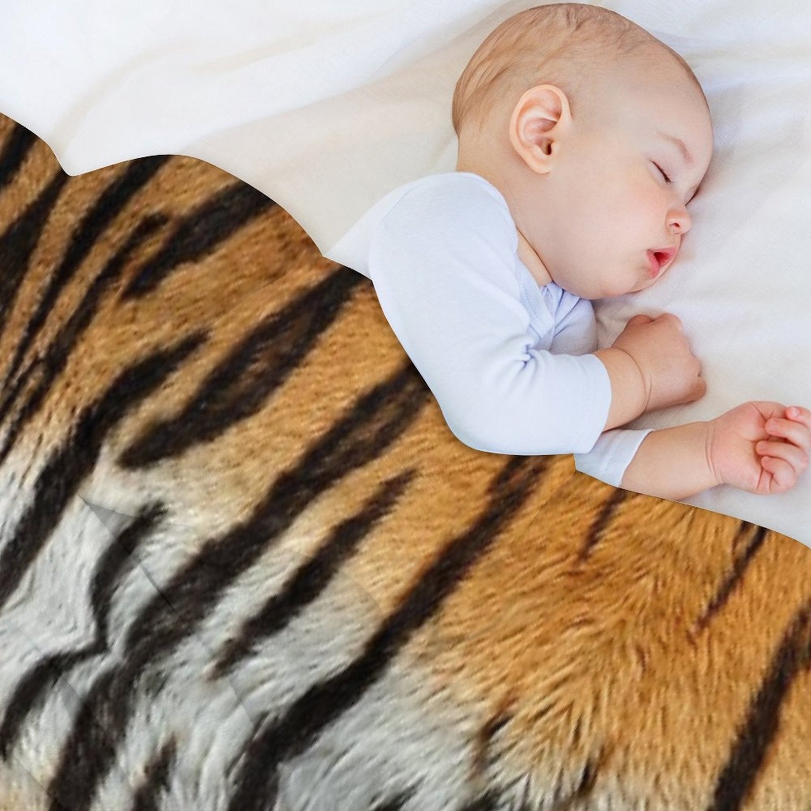 Tiger Skin Wrinkle-free Throw Blanket