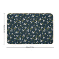 Daisy Bloom Teal  Fade-Resistant Bath Mat