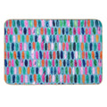 Watercolor Organic Shapes Geometric Print - Multicolor Blue Happiness Pills  Odorless Bath Mat