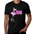 50 Years Of Flamazing Flamingo Design Beach 50th Birthday  Breathable T-Shirt