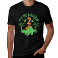 It's My 2nd Birthday Dinosaur Birthday Boy Girl Matching  Graphic-printed T-Shirt