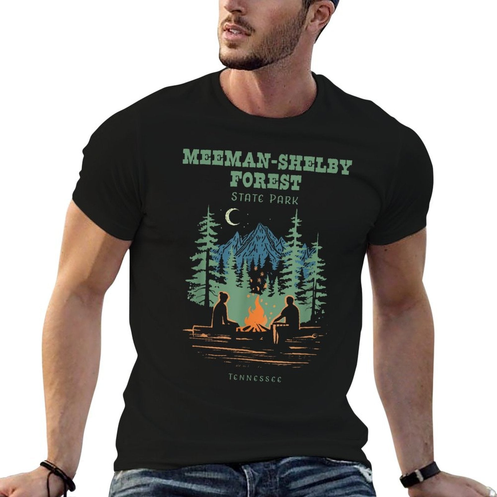 Meeman-Shelby Forest State Park Retro Vintage  Cotton T-Shirt