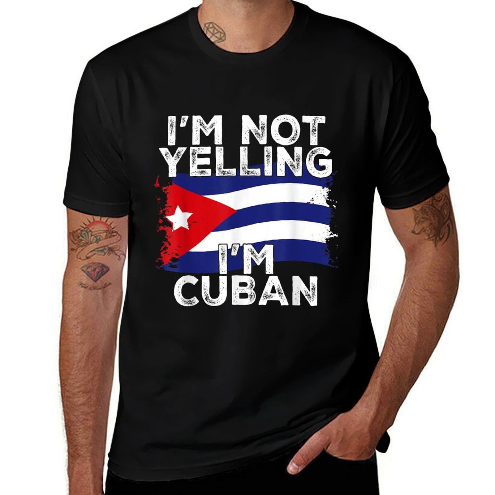 I'm Not Yelling I'm Cuban, Funny Cuba  Breathable T-Shirt