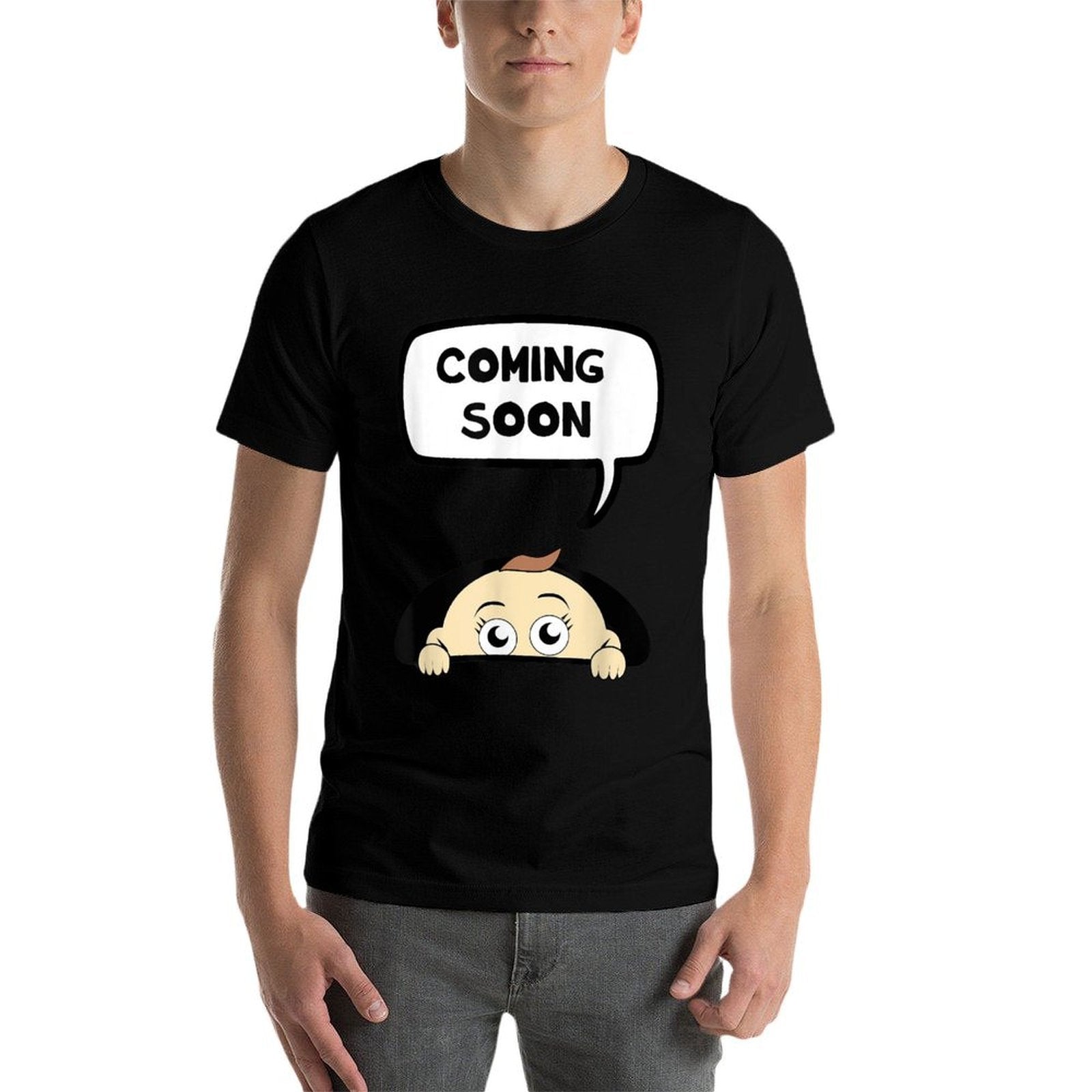 Coming Soon Baby Pregnant Pregnancy Mom Mother Gift  Wrinkle-resistant T-Shirt
