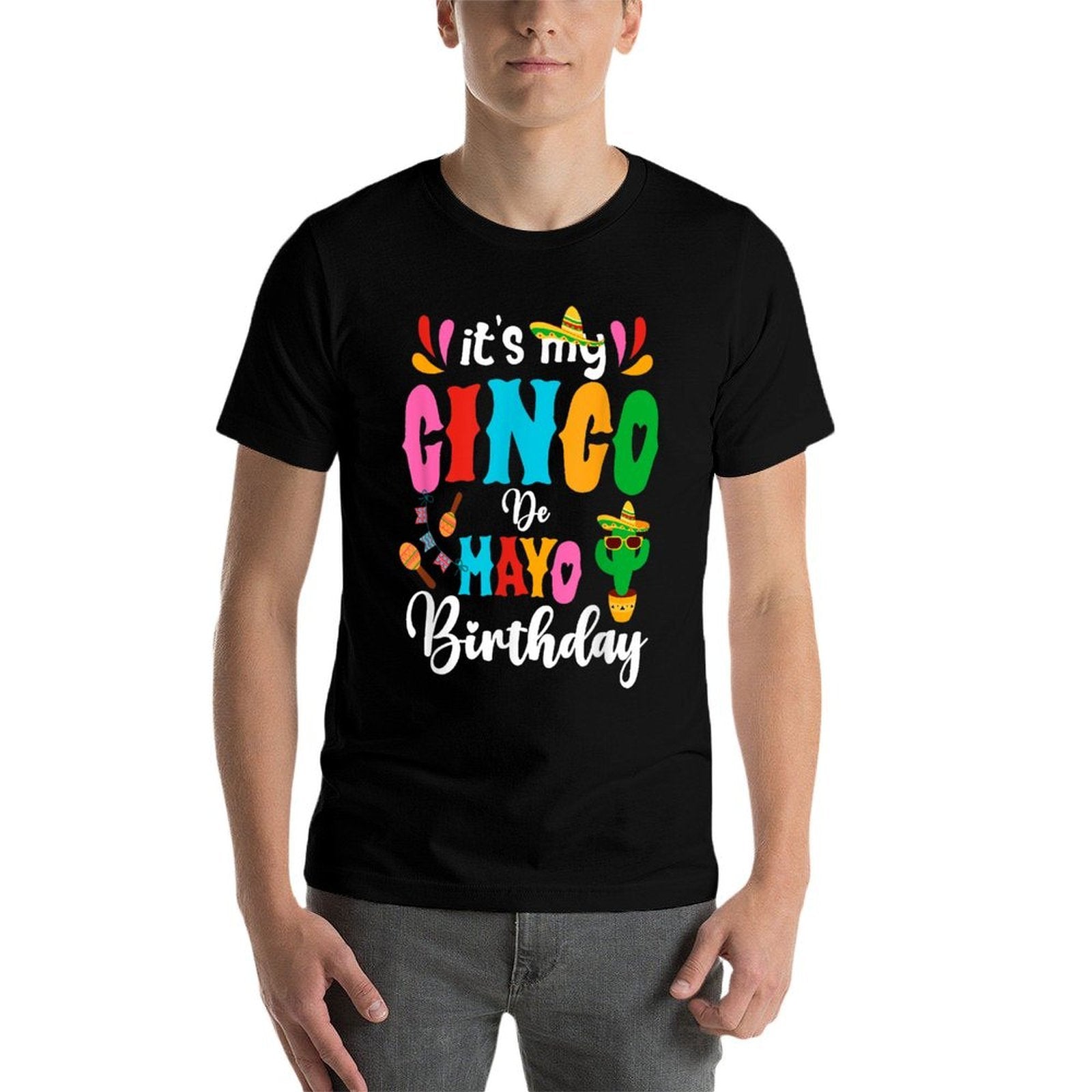 It's My Cinco De Mayo Birthday Mexican Matching Family Party  Stretchy T-Shirt