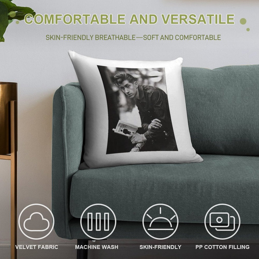 Alex Turner Soft Skin-Friendly Throw Pillow