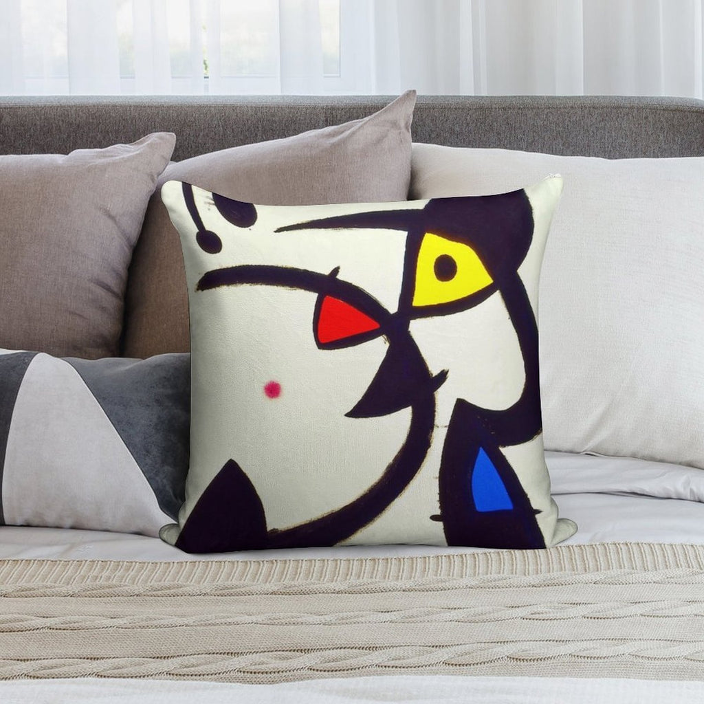 Joan Miro Soft Gift Ready Throw Pillow