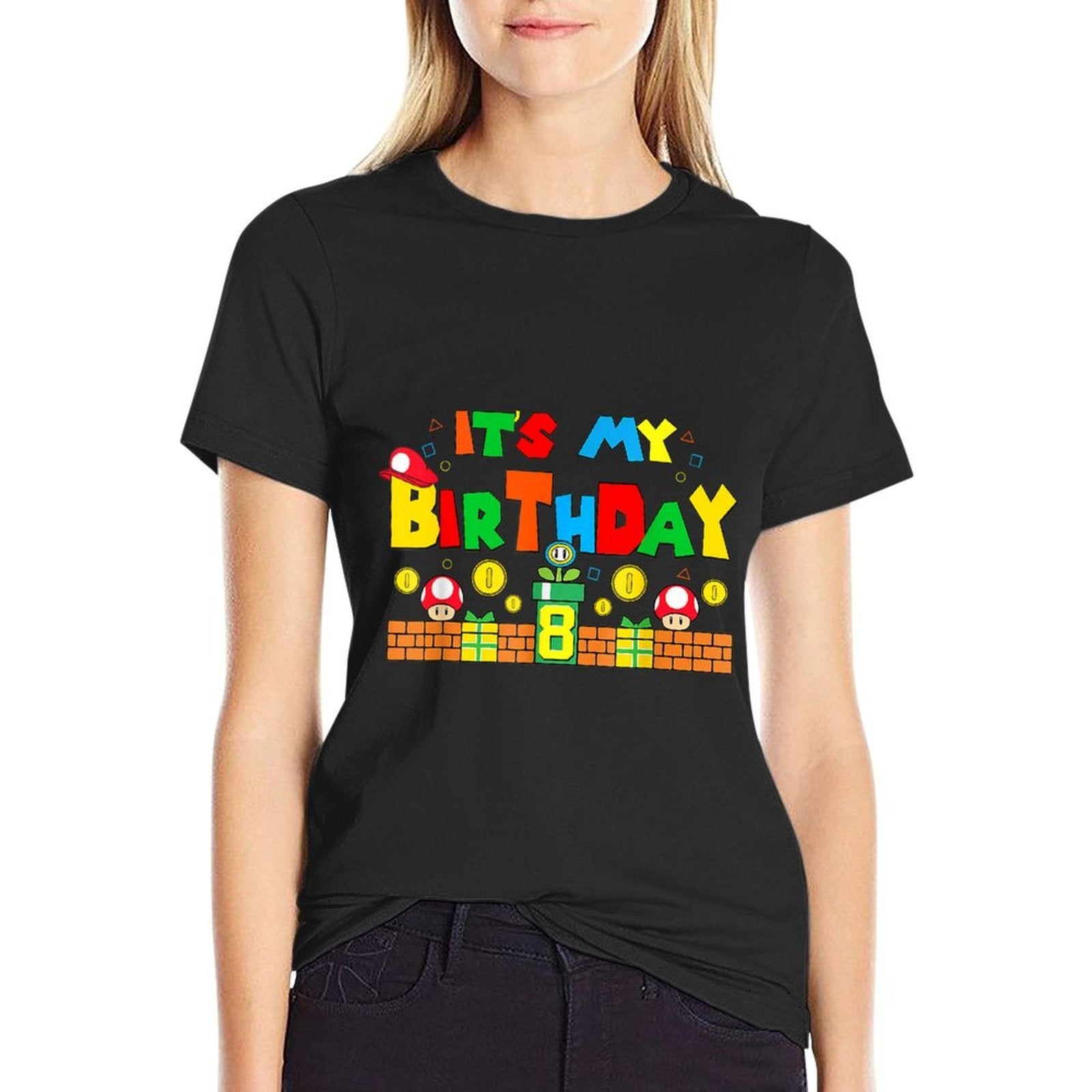 Its My 8th Birthday Game Gaming Dad And Mom Family  Quick-drying T-Shirt